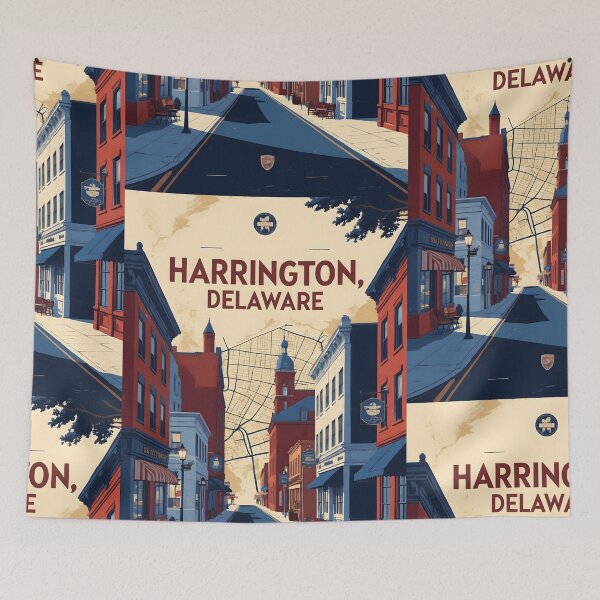 Item preview, Harringtown Delaware USA Vintage Travel Tourism designed and sold by TravelersGems.