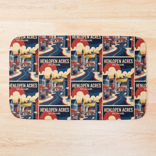 Item preview, Henlopen Acres Delaware USA Vintage Travel Tourism designed and sold by TravelersGems.