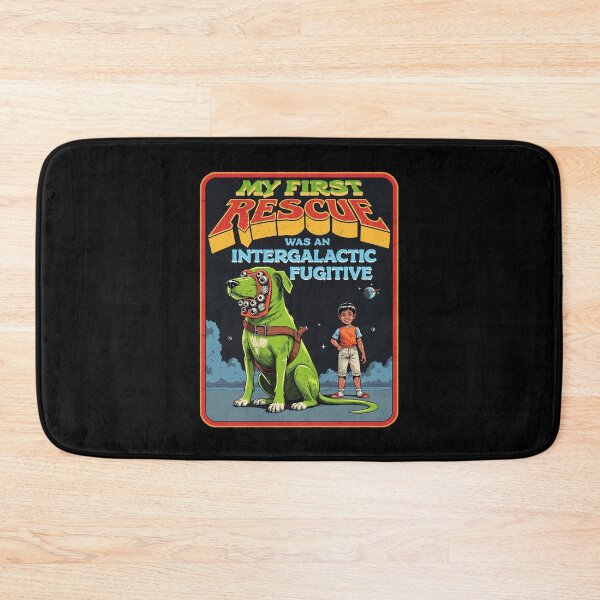 Item preview, My First Rescue Was an Intergalactic Fugitive - Retro Sci-Fi Dog Design designed and sold by Vintagenaut Co..