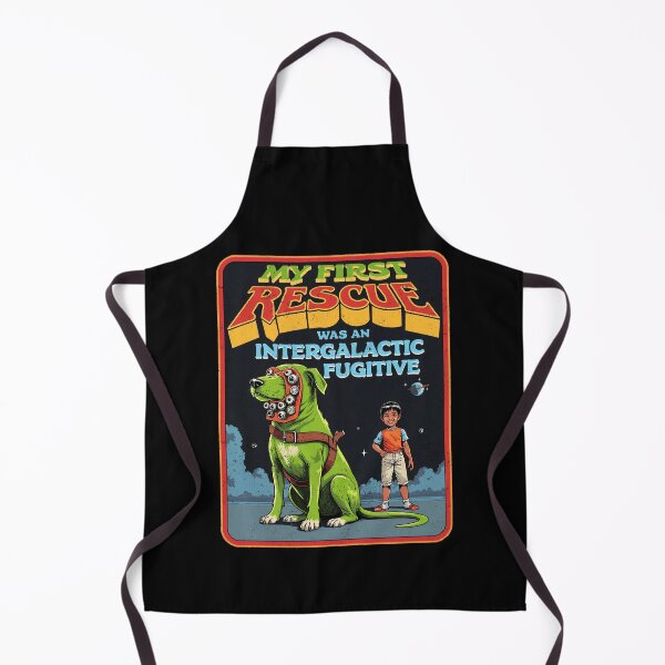 Item preview, My First Rescue Was an Intergalactic Fugitive - Retro Sci-Fi Dog Design designed and sold by Vintagenaut Co..