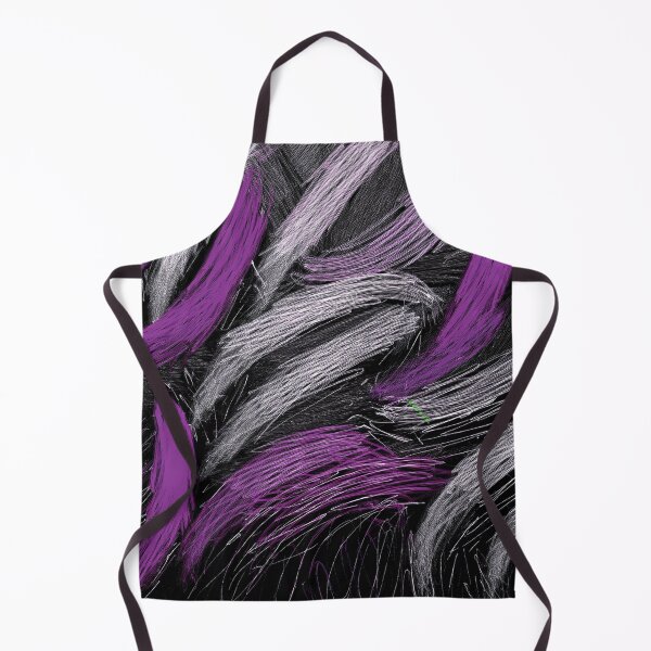 Item preview, Silver Charcoal and Purple Pencil Scribble Pattern on Deep Black Background designed and sold by mrpropcake.