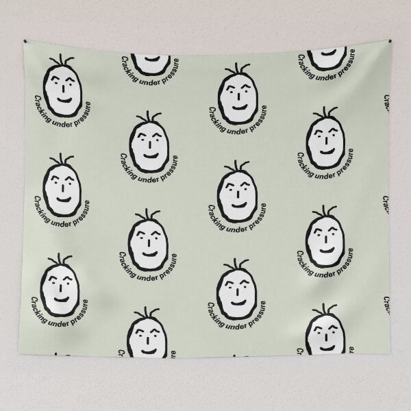 Item preview, Cute "Cracking Under Pressure" Doodle designed and sold by tinkeybabes.
