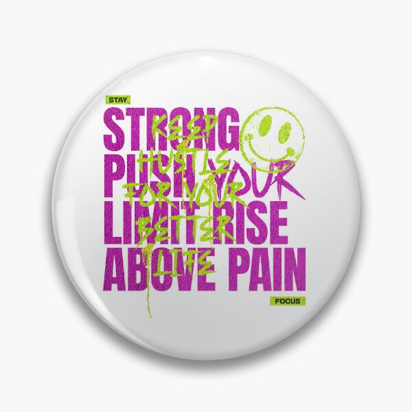 Item preview, Stay Strong Push your Limit  Rise Above pain Keep Hustle for your better life  Motivational Urban Fashion Tee designed and sold by Millionaireboss.