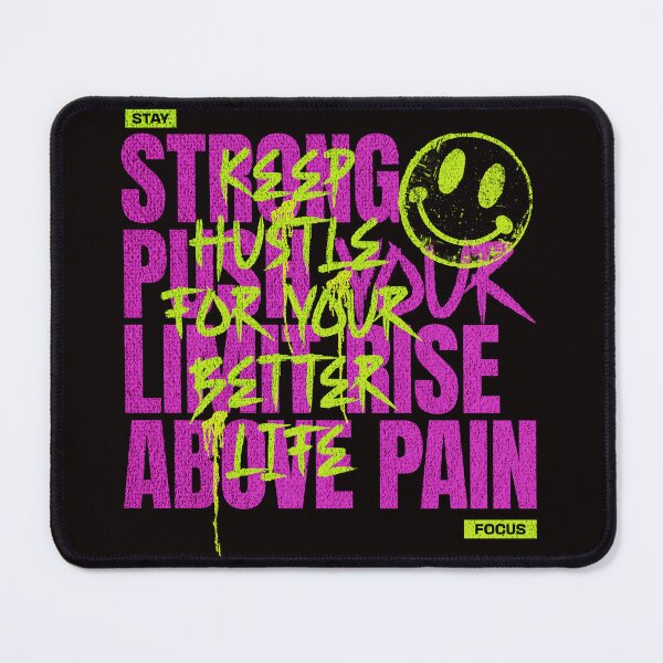 Item preview, Stay Strong Push your Limit Rise Above pain Keep Hustle for your better life Motivational Urban Fashion Tee designed and sold by Millionaireboss.
