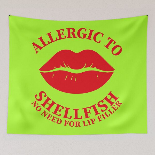 Item preview, Allergic to Shellfish (Not to Sarcasm) designed and sold by VALQUIRIAMX.