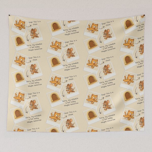 Item preview, Busy Mouse, Angry Cat – The Never-Ending Chase designed and sold by Afraadil001.