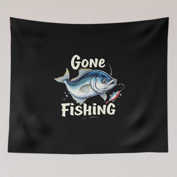 Item preview, Gone Fishing – Bold Retro Fish Art Design designed and sold by SaltyLinesOut.