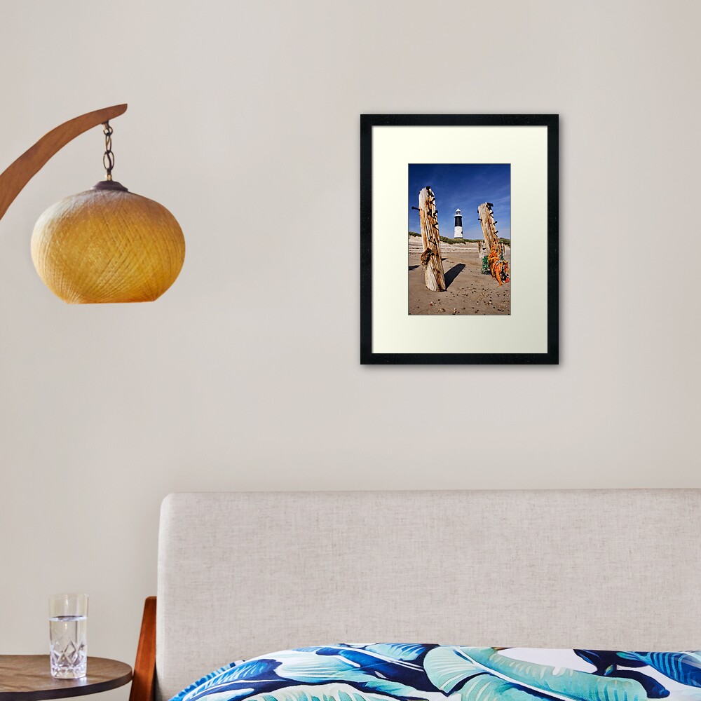 Spurn Point Lighthouse Framed Art Print