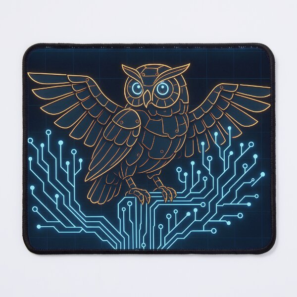 Item preview, Cyber Owl Circuit Board Tech Art designed and sold by SassyArtistry.