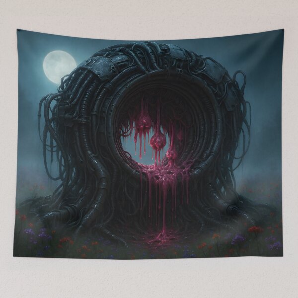 Item preview, Alien Flesh Portal in Moonlit Forest designed and sold by SassyArtistry.