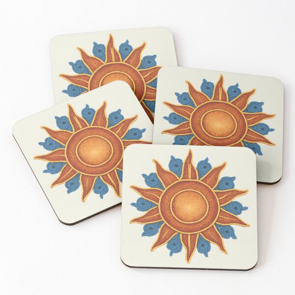 Item preview, Sacred Sun: Energy and Rebirth | Huichol Art designed and sold by CreandoLuzPDLL.