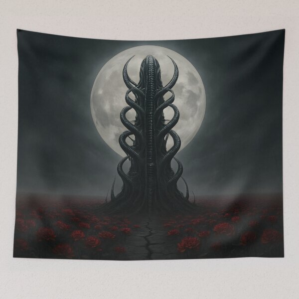 Item preview, Alien Spire Rising Under Full Moon designed and sold by SassyArtistry.