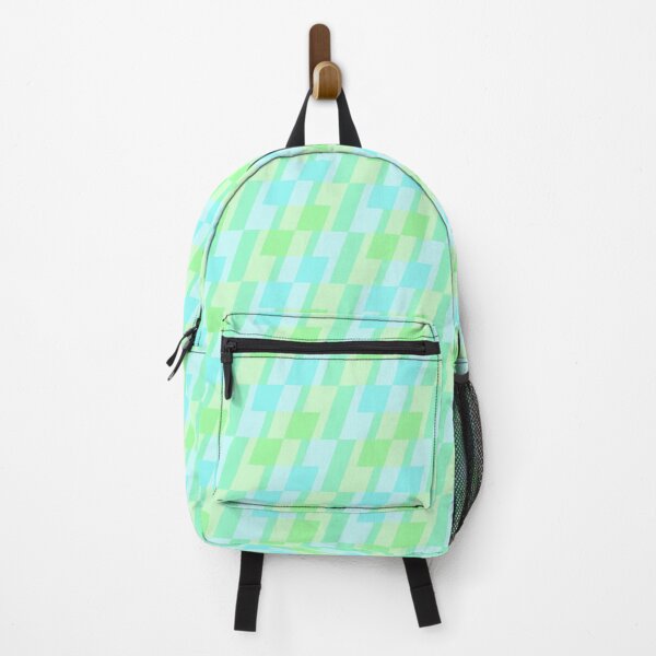 Item preview, Cyan blue and green false hounds tooth designed and sold by ThePlantGoblin.