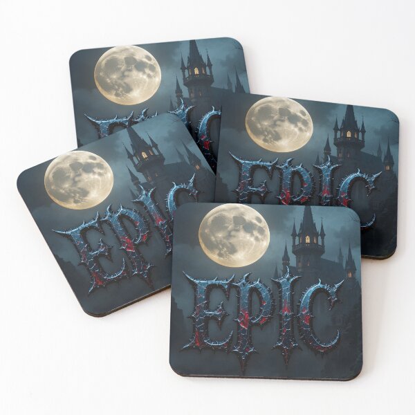 Item preview, Epic Night | Gothic Fantasy Castle under a Full Moon designed and sold by EnigmaticGoth.