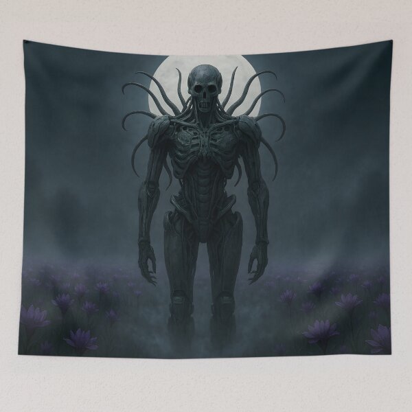 Item preview, Tentacled Alien Horror Under Full Moon designed and sold by SassyArtistry.