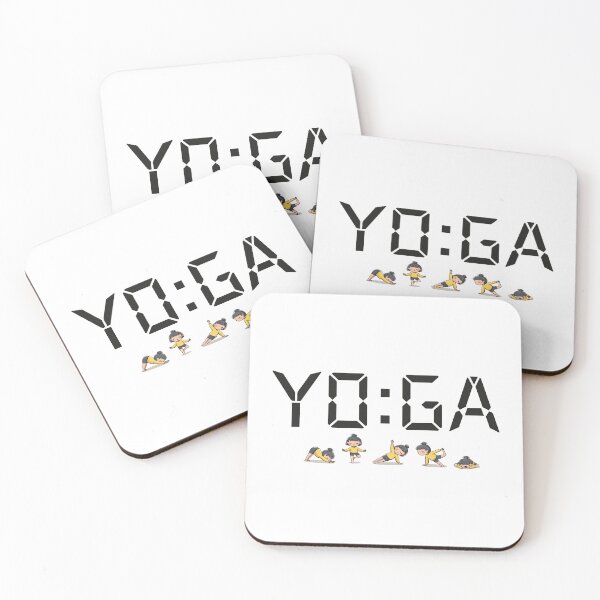 Item preview, Yoga Time – Cute Digital Clock Yoga Girl T-Shirt designed and sold by Pluto ⭐️.