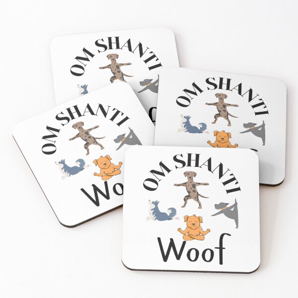 Item preview, Om Shanti Woof – Zen Yoga Dogs Meditating in Style designed and sold by Fredster1966.