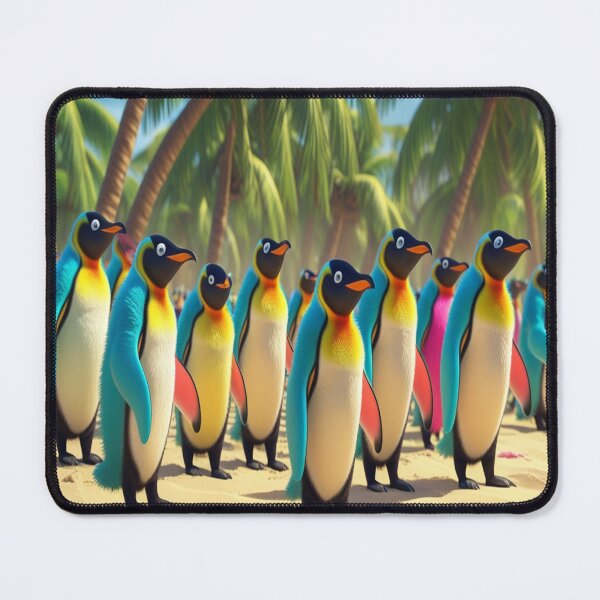 Item preview, Tropical Rainbow Penguins Beach Paradise designed and sold by Max Store.