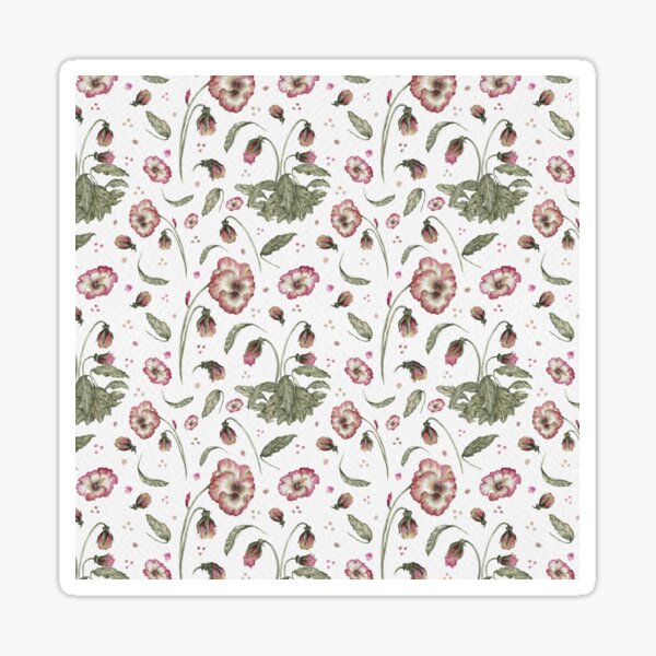 Item preview, Light Pink and Sage Sweet Violets Watercolour Pattern designed and sold by Julie Allan Art.