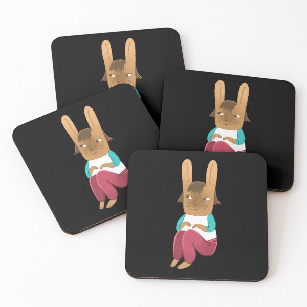 Item preview, Rabbit Sitting and Looking Apprehensive designed and sold by jasmineberry.