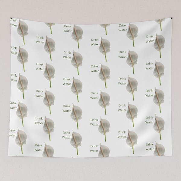 Item preview, Drink Water, peace lily  designed and sold by Josephine Ethereal.