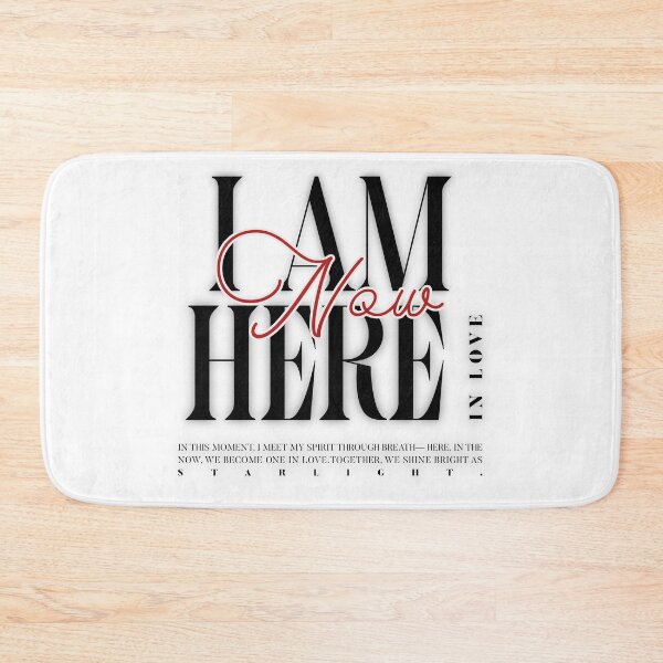 Item preview, I Am Here Now in Love – Breath Awareness Grounding Mindfulness Tee designed and sold by AATGShop.