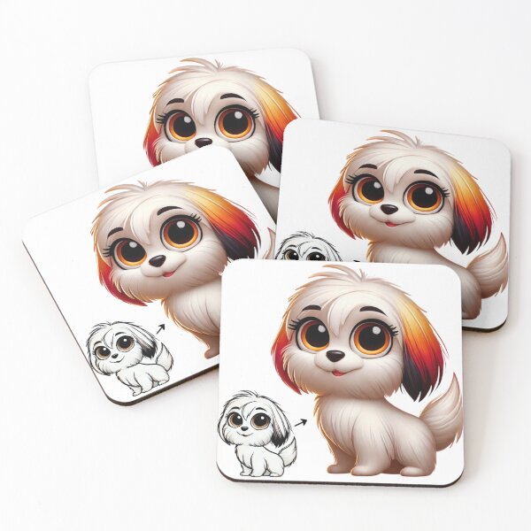 Item preview, Coton De Tulear Glow Up designed and sold by Sillytoe.