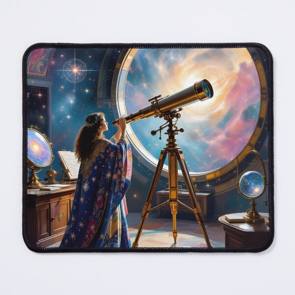 Item preview, Celestial Astronomer Gazing Through A Telescope - Stargazing Lover designed and sold by Wiss2Arts.