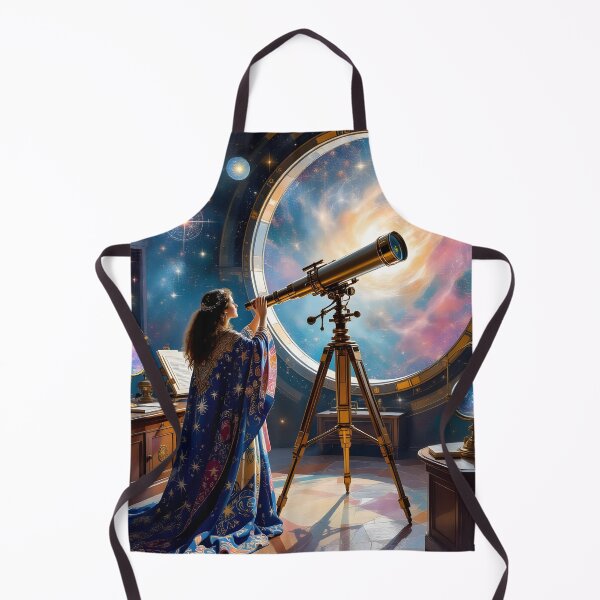 Item preview, Celestial Astronomer Gazing Through A Telescope - Stargazing Lover designed and sold by Wiss2Arts.