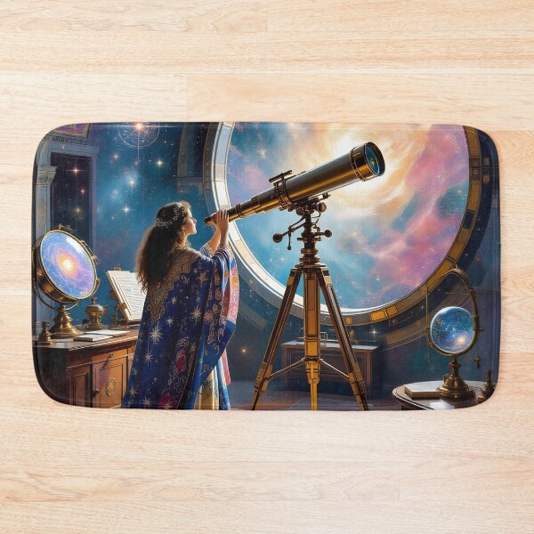 Item preview, Celestial Astronomer Gazing Through A Telescope - Stargazing Lover designed and sold by Wiss2Arts.