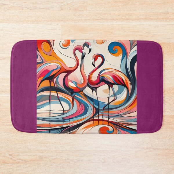 Item preview, Flamingo Dance: Abstract Swirls of Color designed and sold by DreamMandalas.
