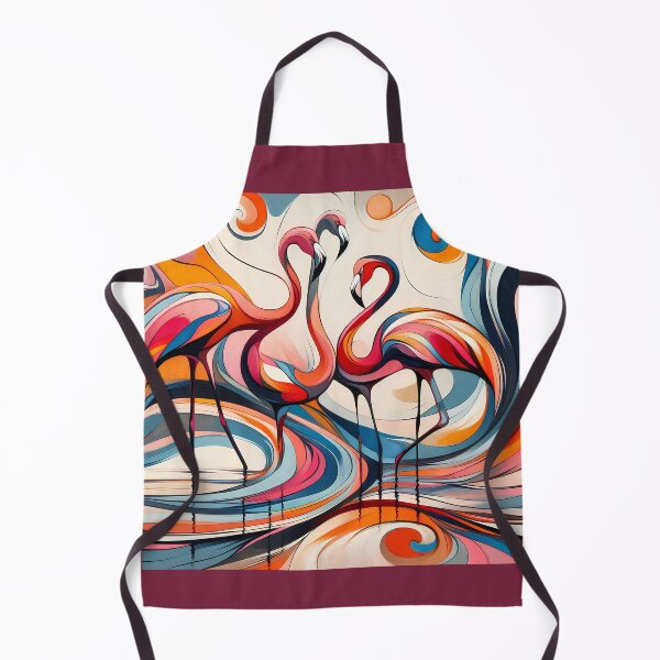 Item preview, Flamingo Dance: Abstract Swirls of Color designed and sold by DreamMandalas.