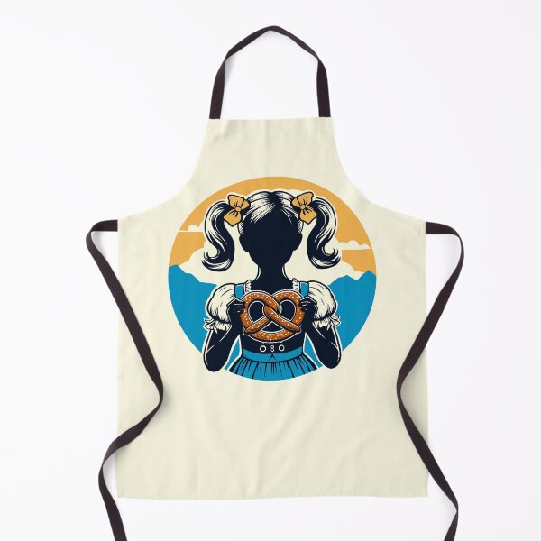 Item preview, Silhouette of Oktoberfest Pretzel Eating Girls designed and sold by Ghost on Toast.