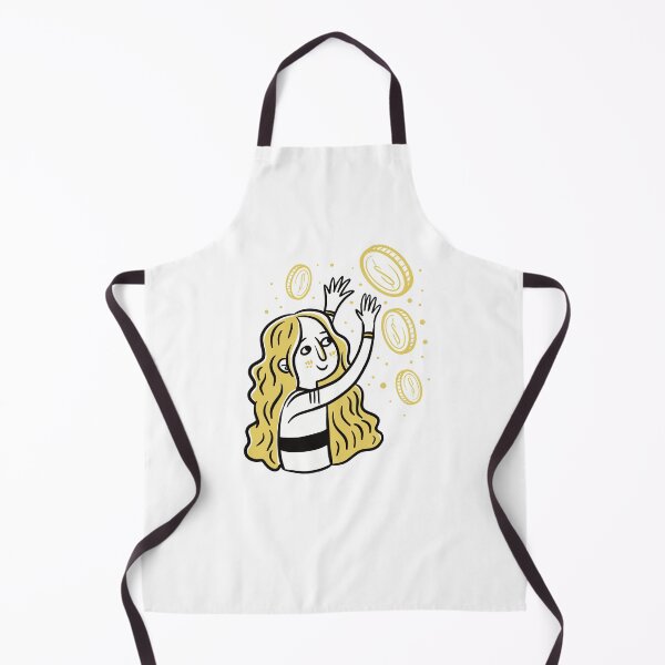 Item preview, Girl chasing gold coins designed and sold by jasmineberry.