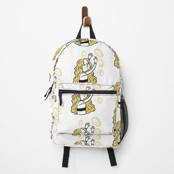 Item preview, Girl chasing gold coins designed and sold by jasmineberry.