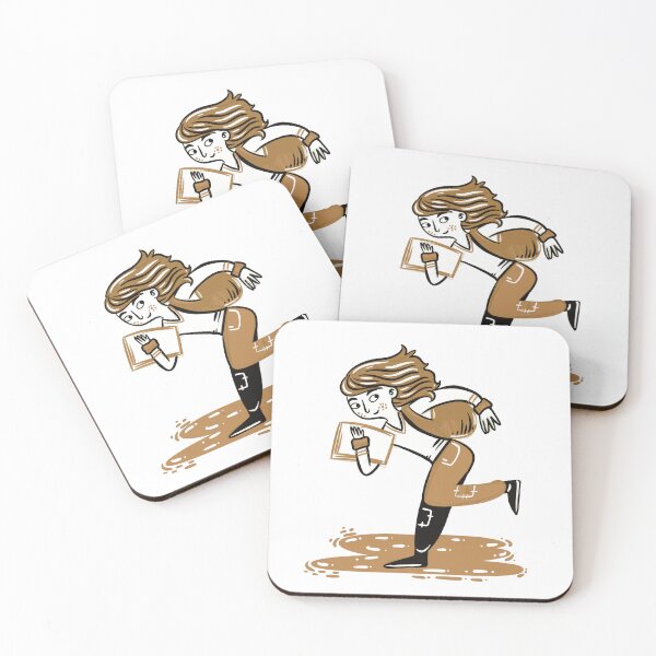 Item preview, Girl Running With Papers designed and sold by jasmineberry.
