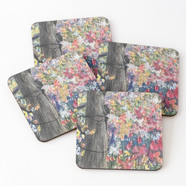 Item preview, Weathered Fencepost and Wildflowers in Montana designed and sold by Duncan Bullock.