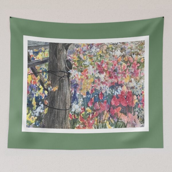 Item preview, Weathered Fencepost and Wildflowers in Montana designed and sold by Duncan Bullock.