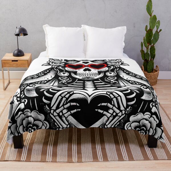 Item preview, Elegant Black and White Catrina Illustration – Day of the Dead Art designed and sold by  Ojo de Lilith.