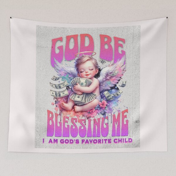 Item preview, God Be Blessing Me – Abundance Manifestation Angel Tee designed and sold by AATGShop.