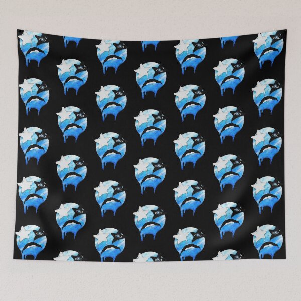 Item preview, Melting Ice Emoji Face Pattern - Chill Out Star-e - Blue Frozen Starry Eyed Emoji designed and sold by eXo-Designs.