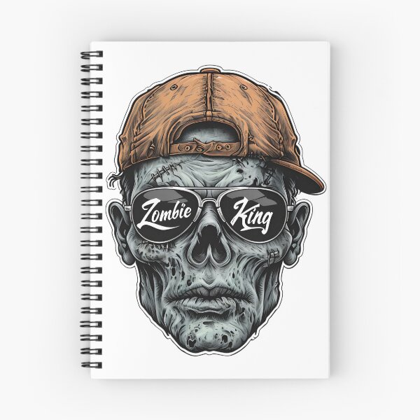 Item preview, Zombie King - Undead Head with Sunglasses designed and sold by NightTimeJ.