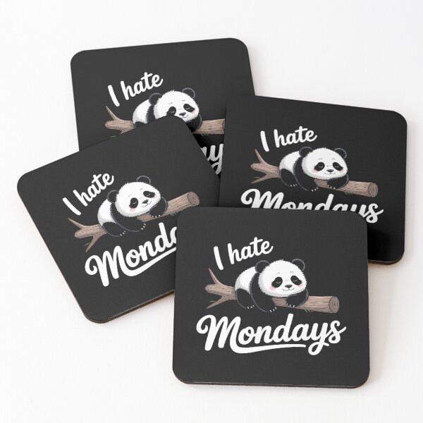 Item preview, Cute Panda , I hate Mondays designed and sold by Sunset4Bones.