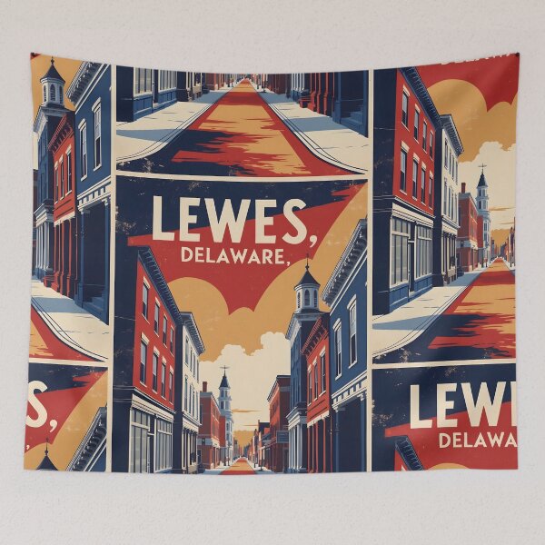 Item preview, Lewes Delaware USA Vintage Travel Tourism designed and sold by TravelersGems.