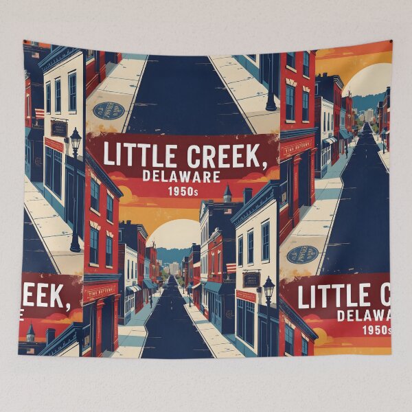 Item preview, Little Creek Delaware USA Vintage Travel Tourism designed and sold by TravelersGems.