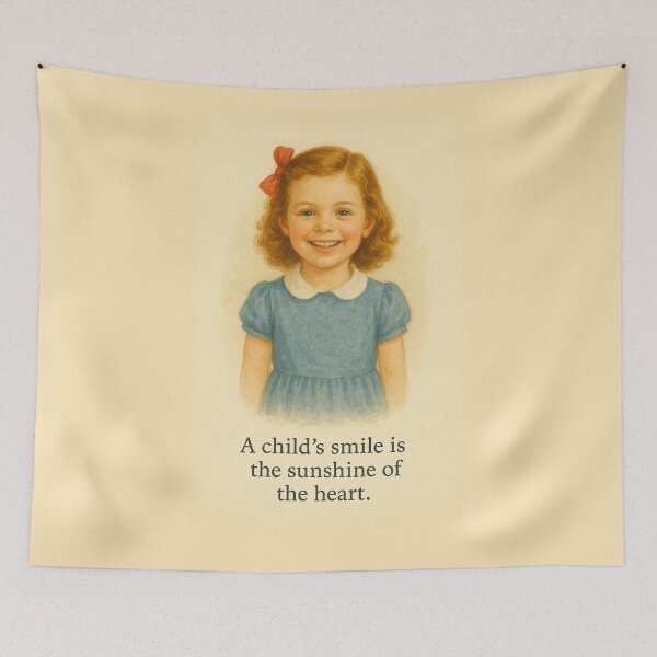Item preview, Happy Child Smiling with Joy designed and sold by Rue Market.