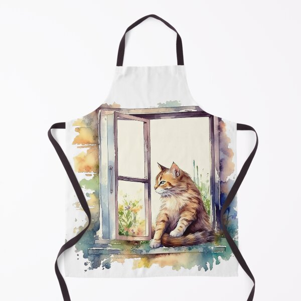 Item preview, Cute cat in the window designed and sold by AnlizArtShop.