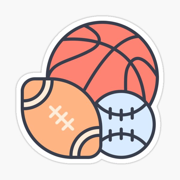 Item preview, Sports Trio Sticker designed and sold by InfiniteSticker.