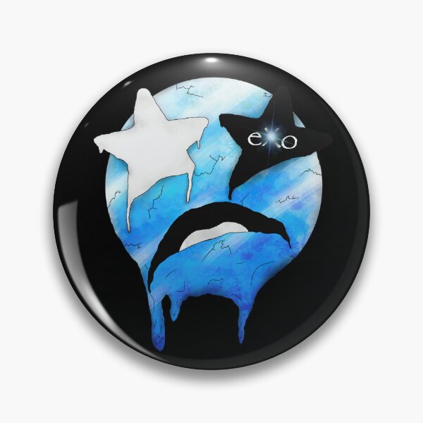 Item preview, Melting Ice Emoji Face (Large) - Chill Out Star-e - Blue Frozen Starry Eyed Emoji designed and sold by eXo-Designs.