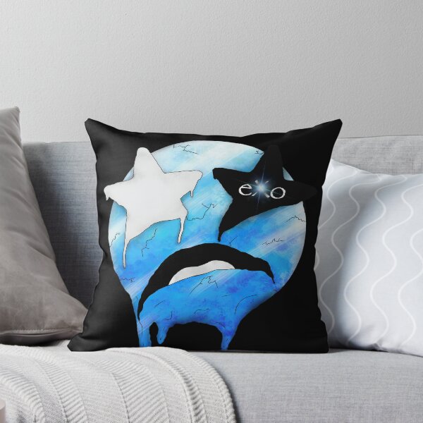 Item preview, Melting Ice Emoji Face (Large) - Chill Out Star-e - Blue Frozen Starry Eyed Emoji designed and sold by eXo-Designs.